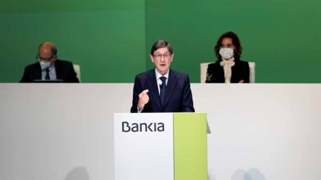 José Ignacio Goirigolzarri, en la junta de accionistas de Bankia.