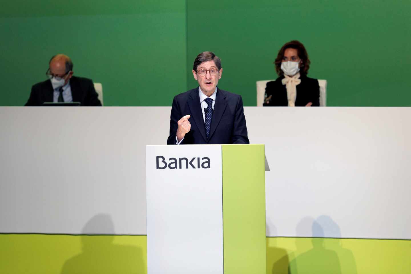 José Ignacio Goirigolzarri, en la junta de accionistas de Bankia.