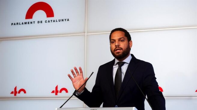 Ignacio Garriga, líder de Vox en Cataluña, en el Parlament