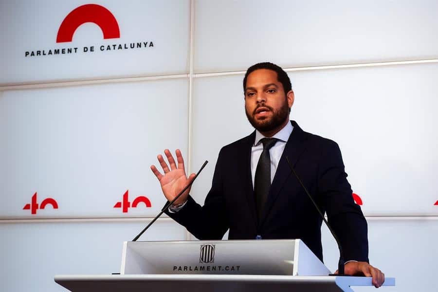 Ignacio Garriga, líder de Vox en Cataluña, en el Parlament