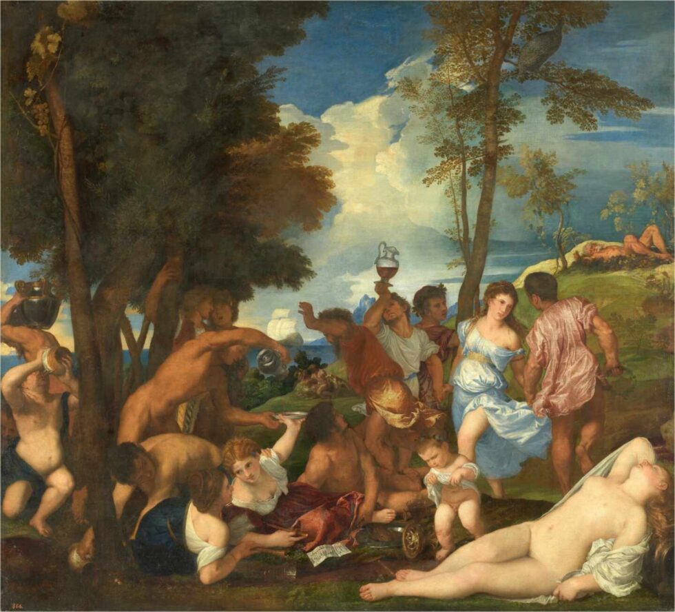 La bacanal de los andrios, Tiziano