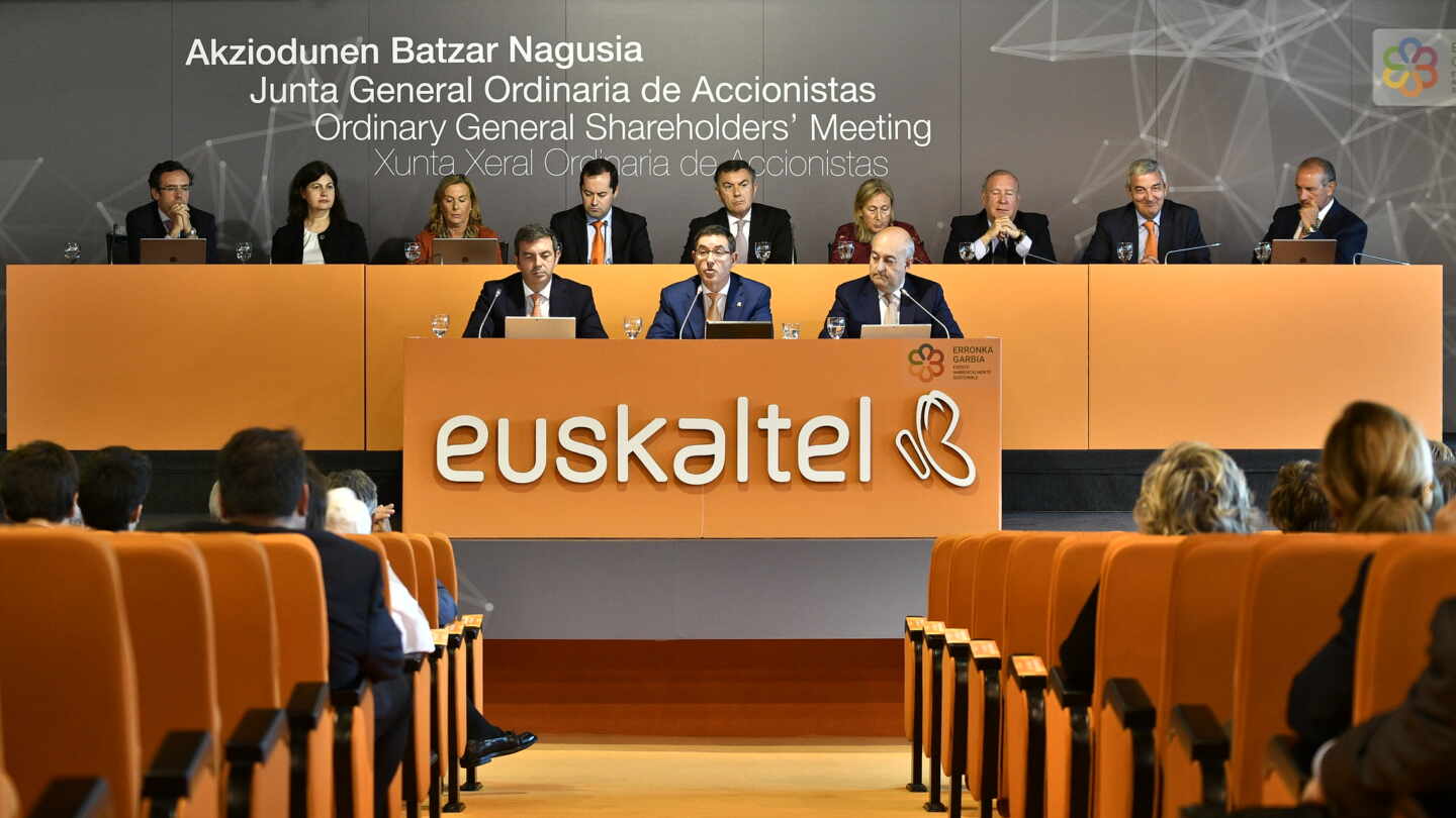 Junta de accionistas de Euskaltel, celebrada en Euskadi durante la pandemia