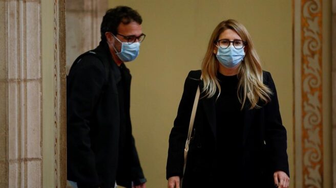Elsa Artadi y Josep Rius Elsa Artadi y Josep Rius abandonan la reunión a tres bandas entre JxCat, ERC y la CUP