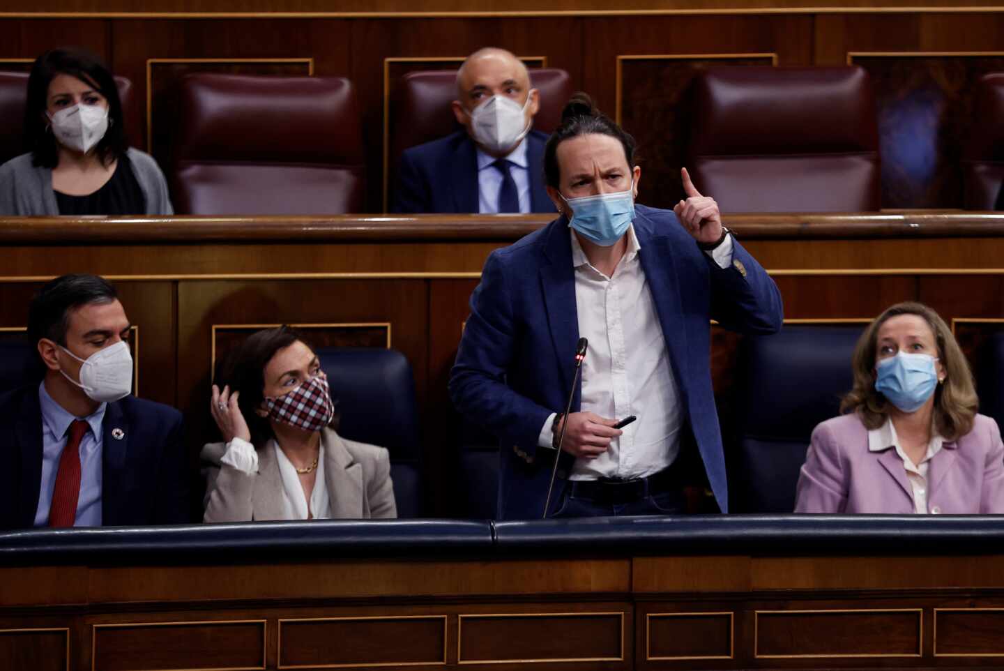 Pablo Iglesias, en el Congreso.