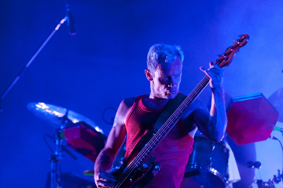 El bajista de los Red Hot Chili Peppers, Flea