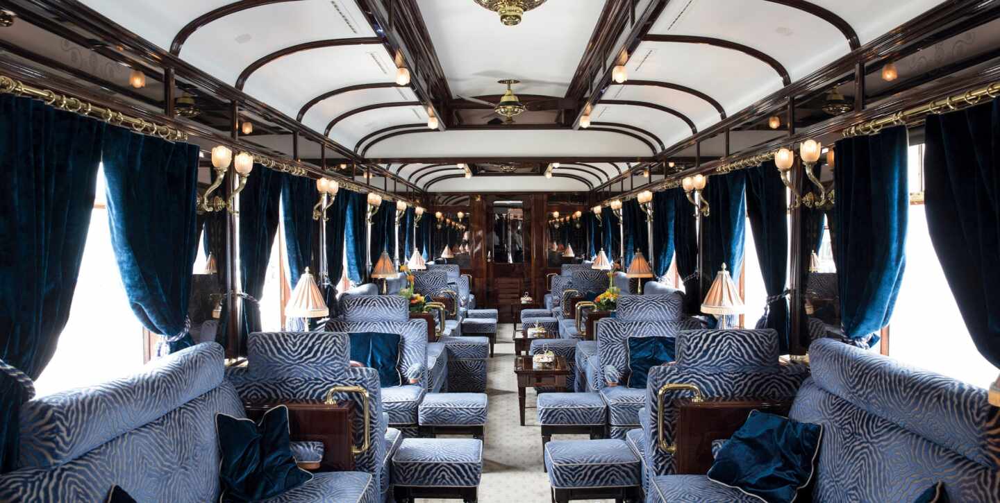 Interior del lujoso Orient Express