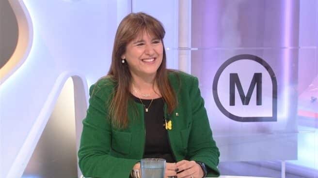 Laura Borràs en la entrevista a TV3