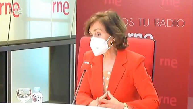 Carmen Calvo, en RNE.