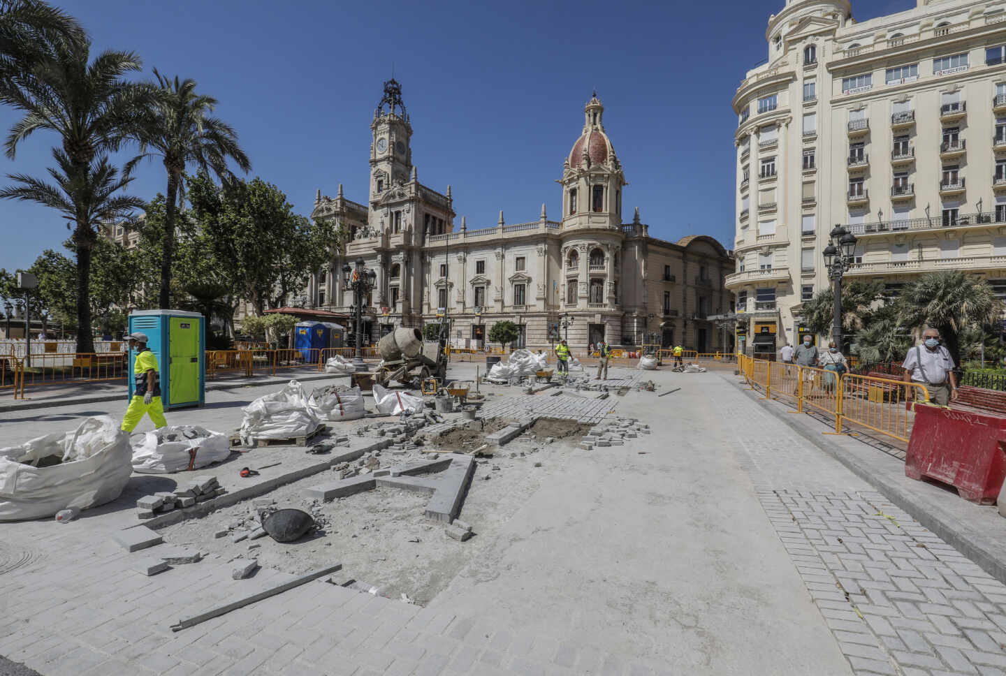 La plaza del Ayuntamiento de Valencia