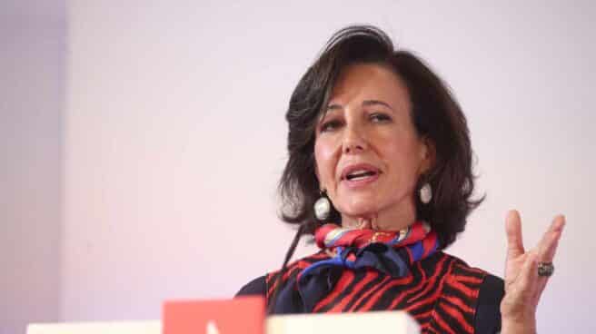 Ana Botín, presidenta del Banco Santander durante la presentación de resultados