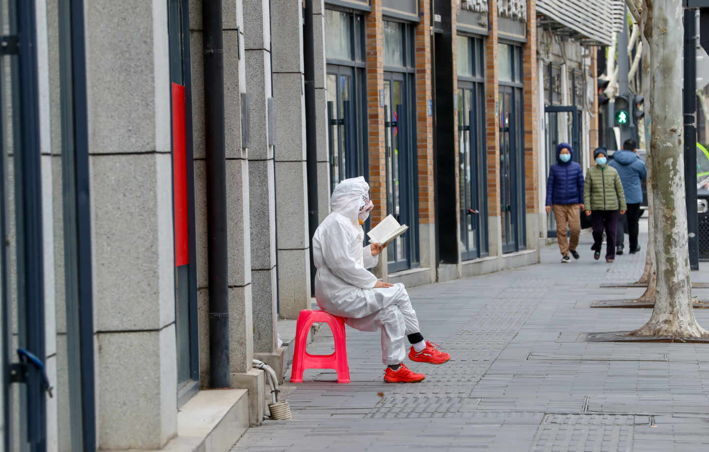 Imagen de una calle de Wuhan.