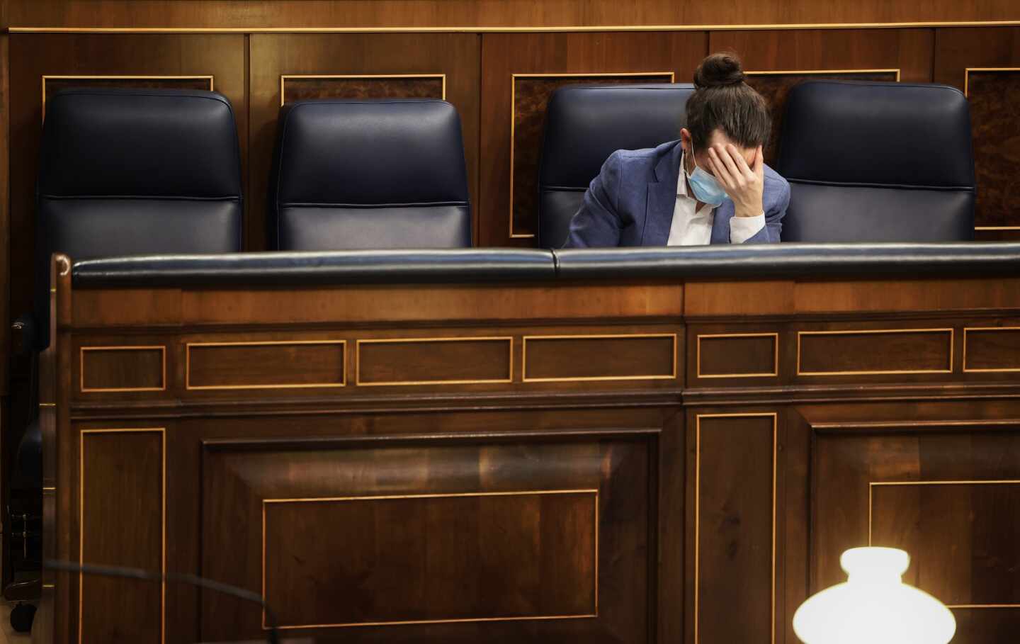 Pablo Iglesias en el Congreso de los Diputados.