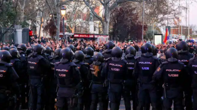 La manifestación a favor de Hasél en Madrid se disuelve tras más de una hora de protestas sin incidentes