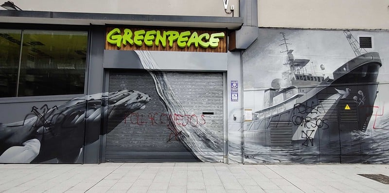 Fachada de Greenpeace en Madrid