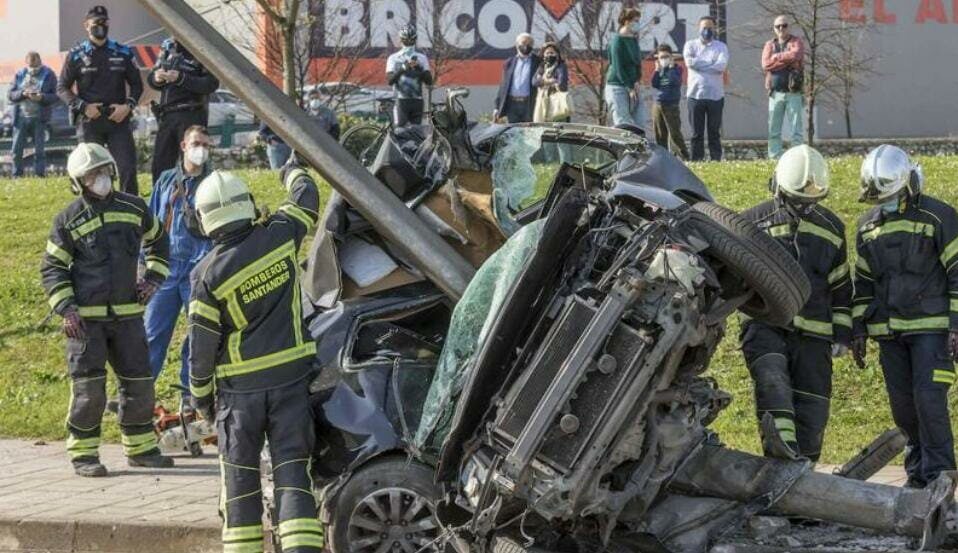 Un accidente de coche