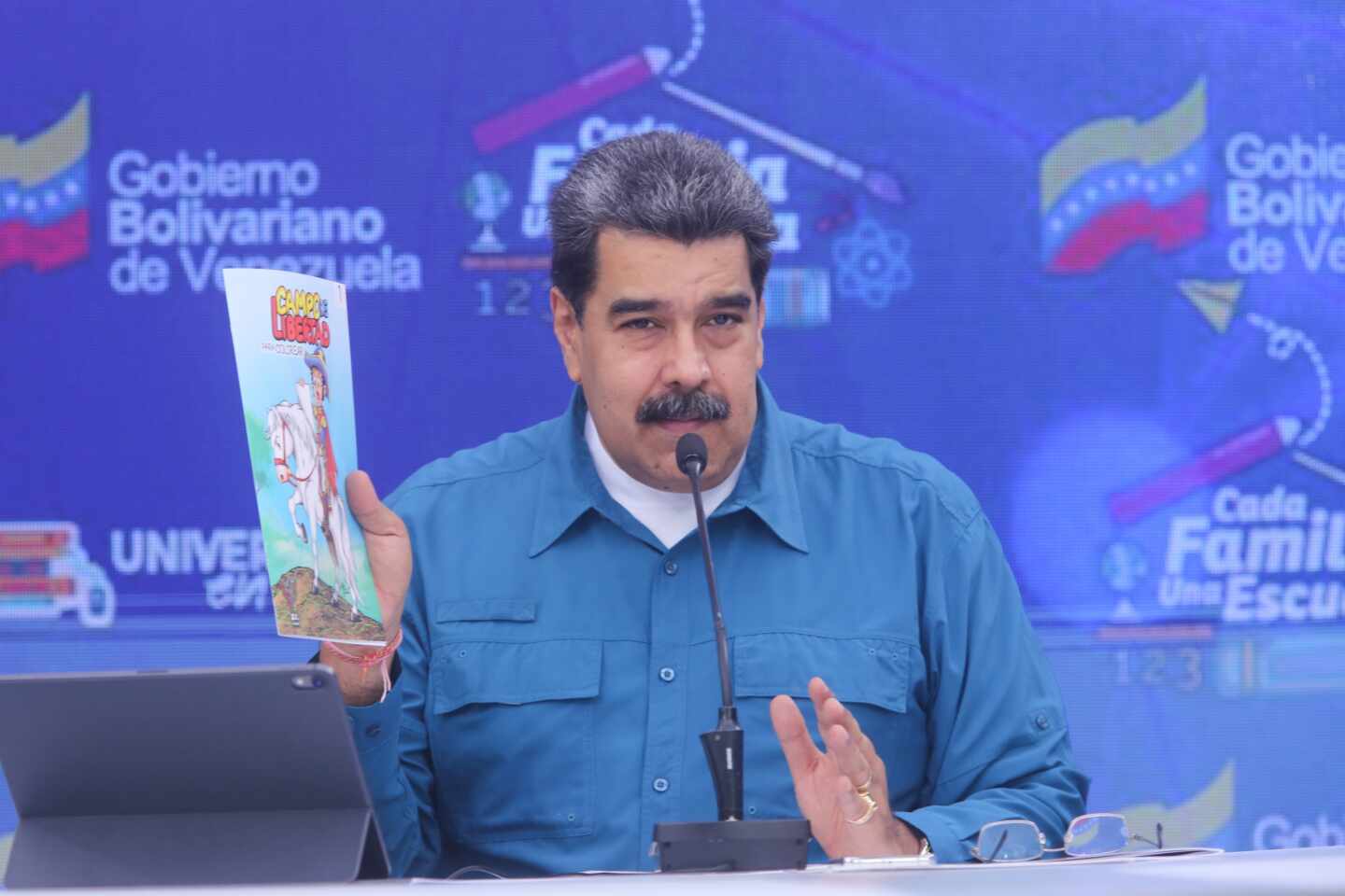 Nicolás Maduro en una comparecencia pública