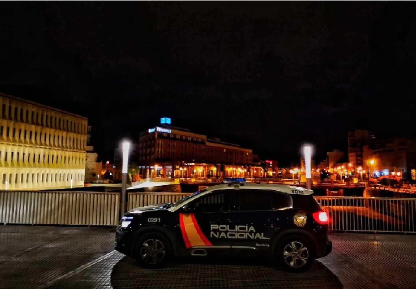Un coche de la Policía.