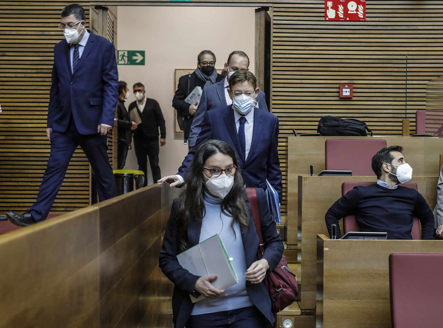 El presidente de la Generalitat de Valencia, Ximo Puig, y la vicepresidenta Mónica Oltra.