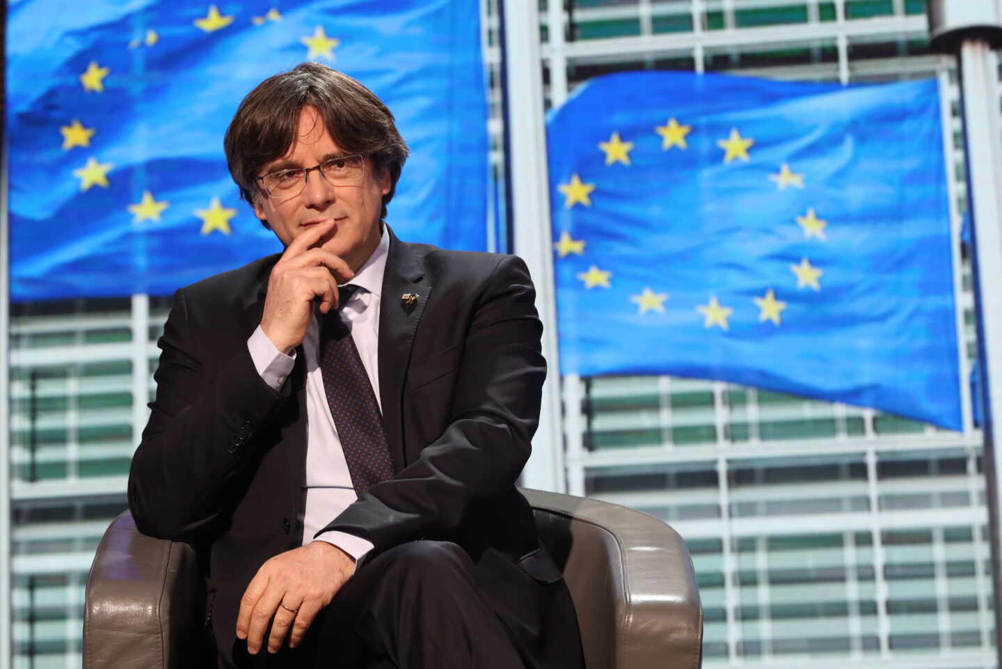 Carles Puigdemont, en el Parlamento europeo.