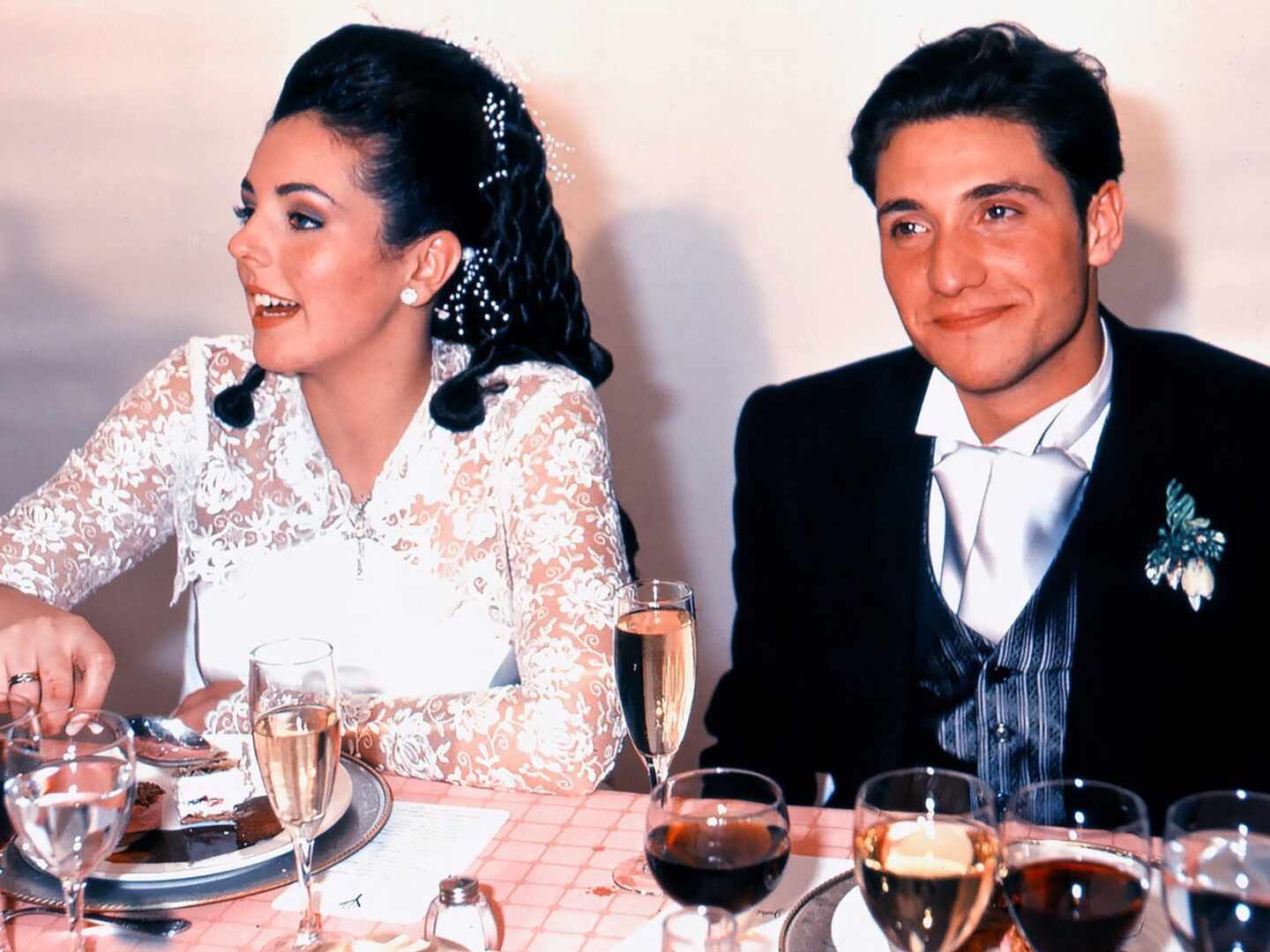 Rocío Carrasco y Antonio David el día de su boda
