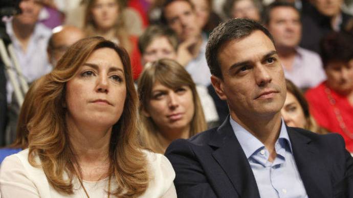 Susana Díaz a Sánchez para evitar su salida: "Quiero ganar la Junta de Andalucía para ti"
