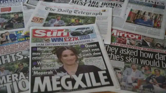 Los tabloides abren fuego contra el "intento de asesinato" a la monarquía de Meghan y Harry