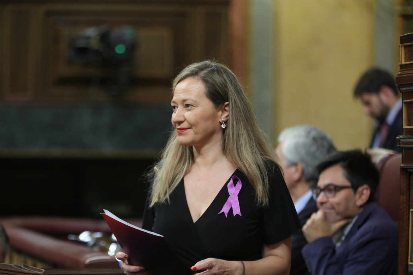 La diputada de Unidas Podemos, María Victoria Rosell