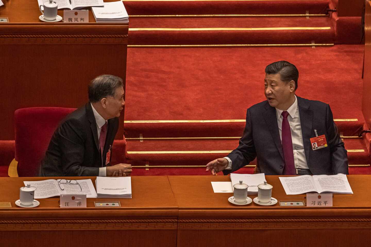 El presidente chino, Xi Jinping, en la apertura de la Asamblea Nacional Popular