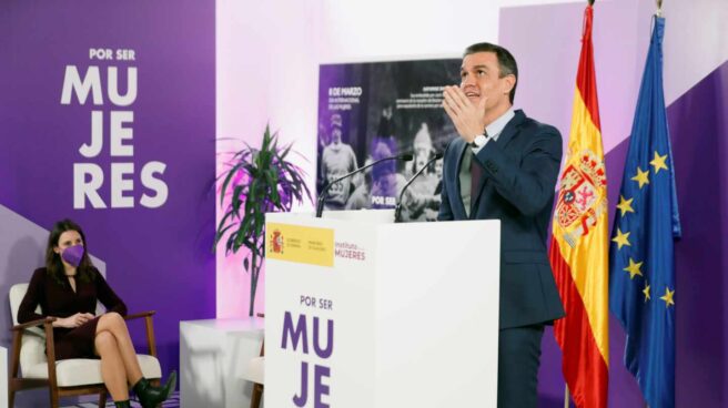 Pedro Sánchez, en el Día Internacional de la Mujer.