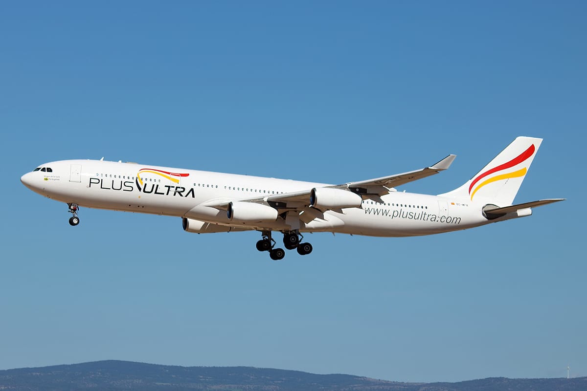 Un avión de la aerolínea venezolana Plus Ultra.
