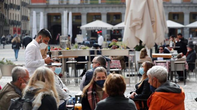 Terraza de un bar de Madrid.