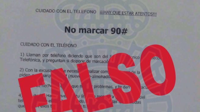 Este falso mensaje corre por grupos de WhatsApp alertando de una amenaza inexistente.