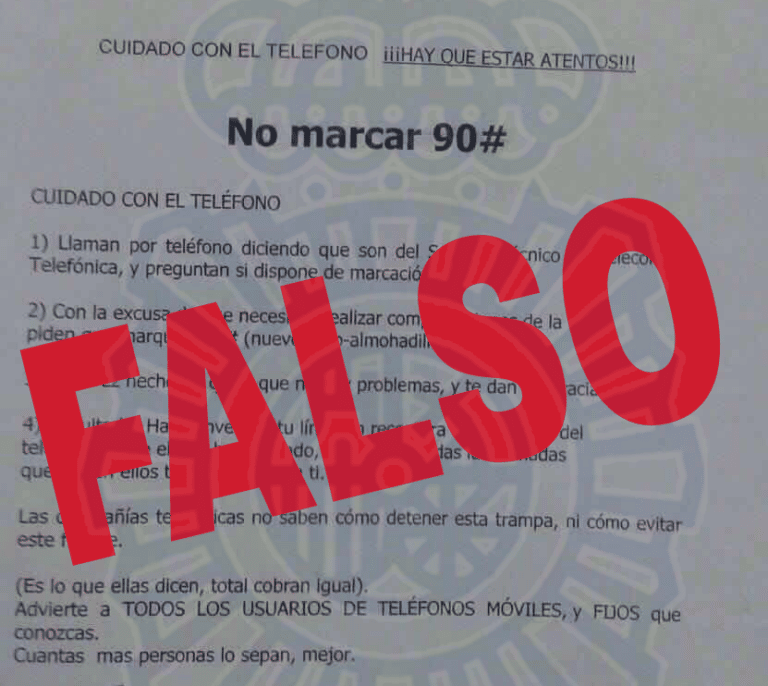 El bulo del 90#: un falso timo que circula desde 1998