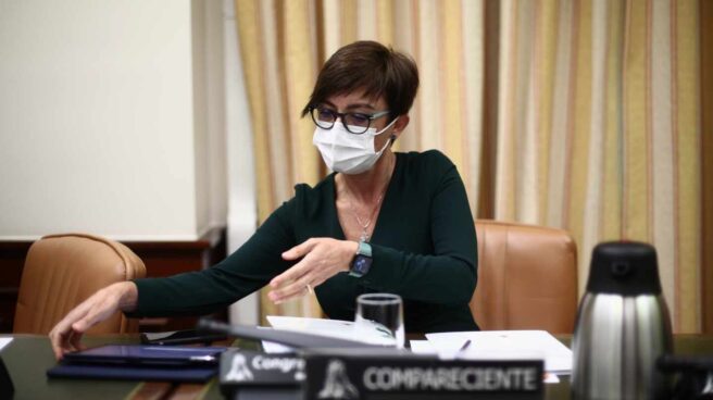 directora-general-Guardia-Civil-comision-interior-congreso La directora general de la Guardia Civil, María Gámez, este jueves en la Comisión de Interior del Congreso de los Diputados.