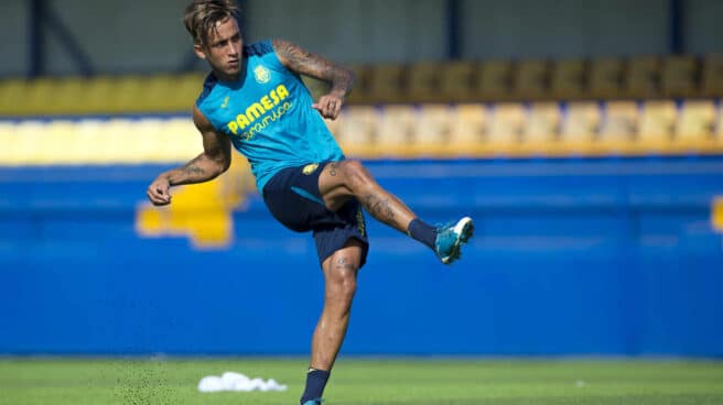 Franco Acosta, durante su etapa en el Villarreal.