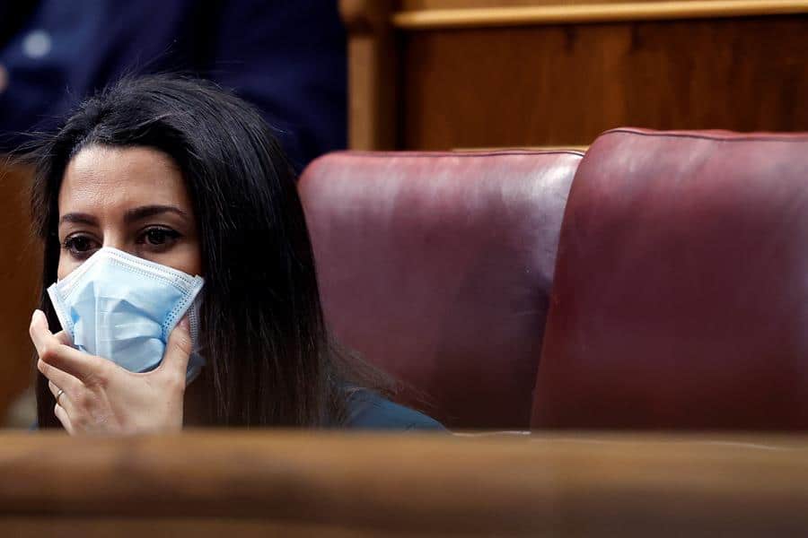 Inés Arrimadas, en el Congreso de los Diputados.