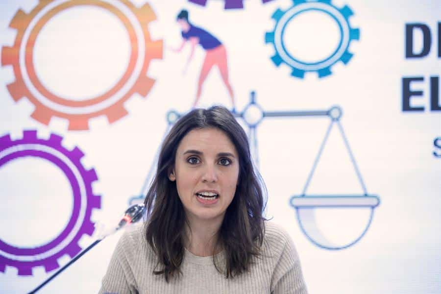 La ministra de Igualdad, Irene Montero.