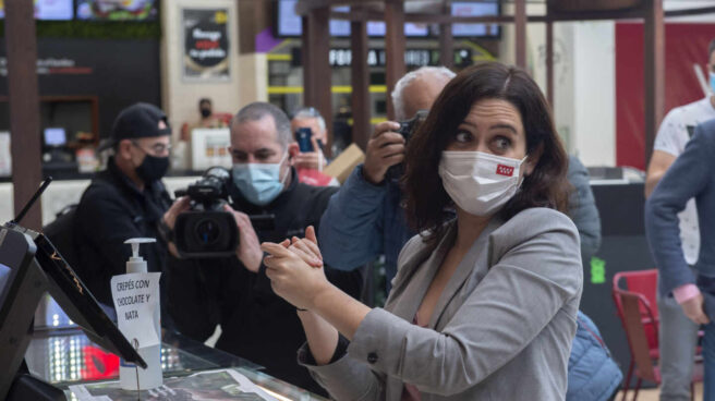 Presentación de la nueva zona de restauración de Xanadú La presidenta de la Comunidad de Madrid, Isabel Díaz Ayuso.