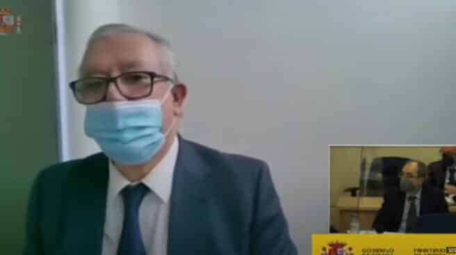 Javier Arenas declara de forma telemática como testigo en la Audiencia Nacional. Javier Arenas declara de forma telemática como testigo en la Audiencia Nacional.