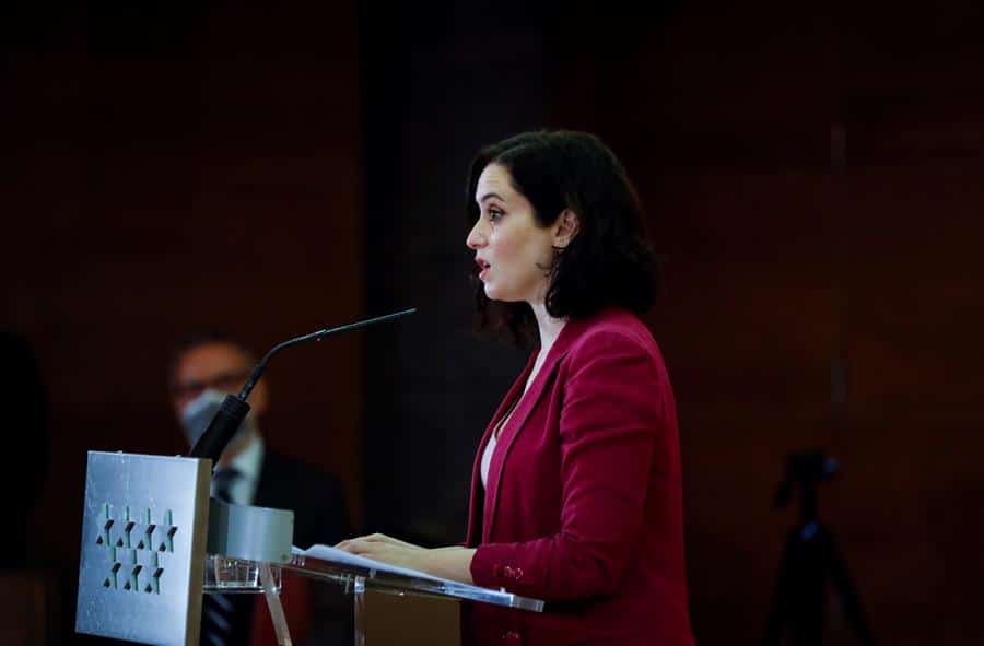 La presidenta de la Comunidad de Madrid, Isabel Díaz Ayuso.