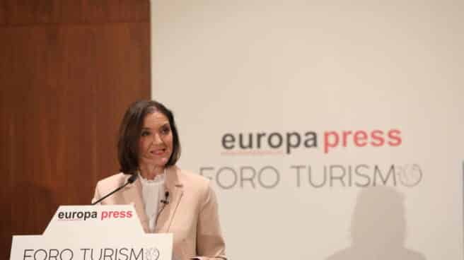 Reyes Maroto inaugura los Desayunos Informativos sobre Turismo de Europa Press La ministra de Industria, Comercio y Turismo, Reyes Maroto.