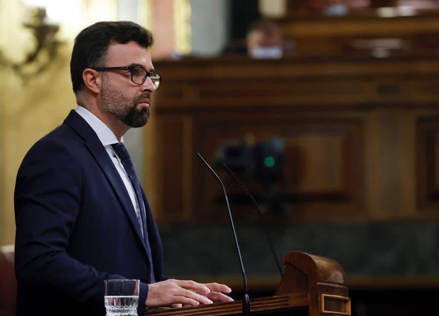 El diputado Pablo Cambronero, en el Congreso.