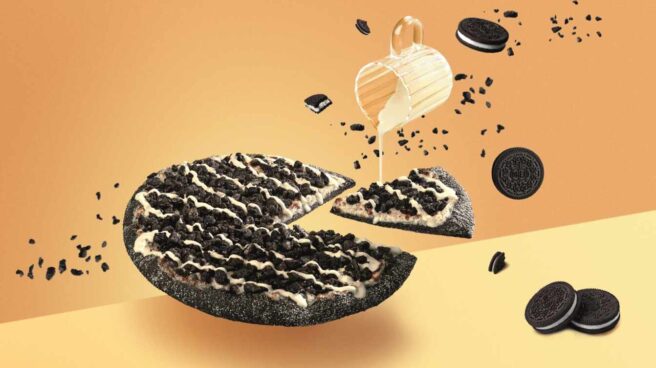 Pizza Oreo, el nuevo postre de Telepizza, llamado Telepizza Sweet Pizza Oreo, llamada Telepizza Sweet, es el nuevo postre de Telepizza