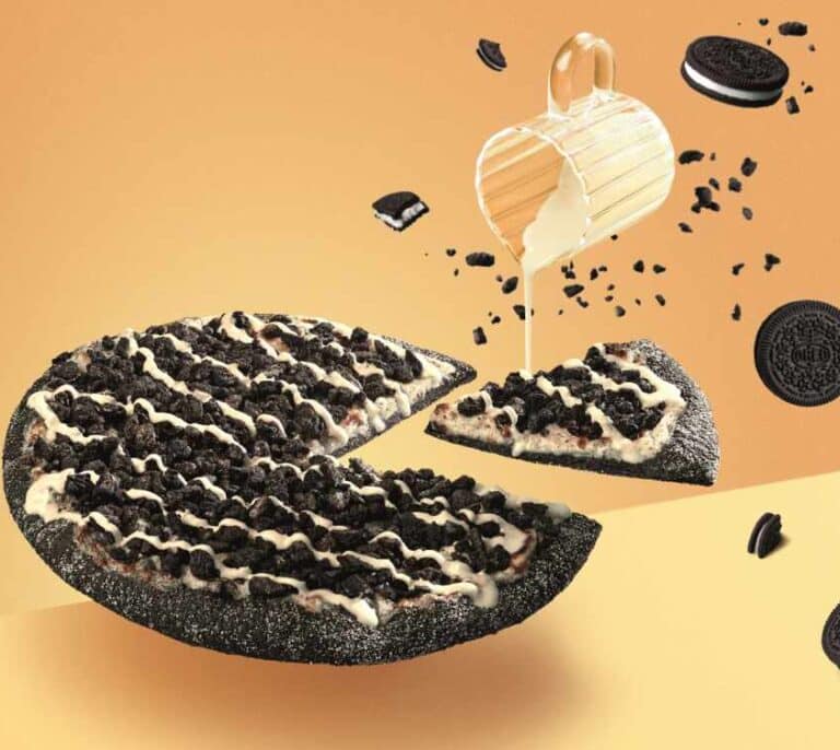Pizza Oreo, el nuevo delicioso postre de Telepizza