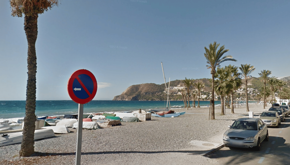 Playa de La Herradura, en Almuñécar.