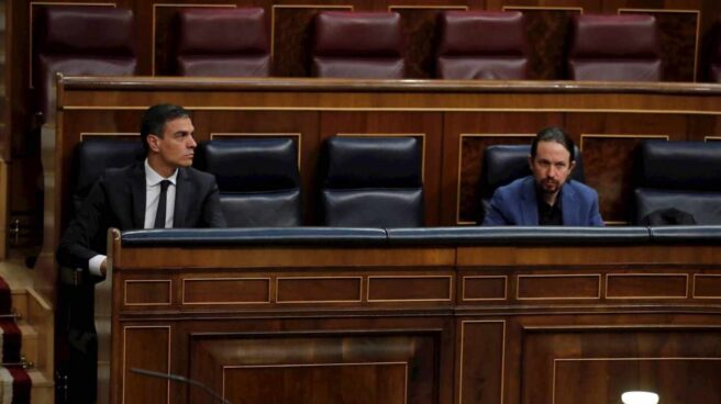 Sánchez e Iglesias en el Congreso