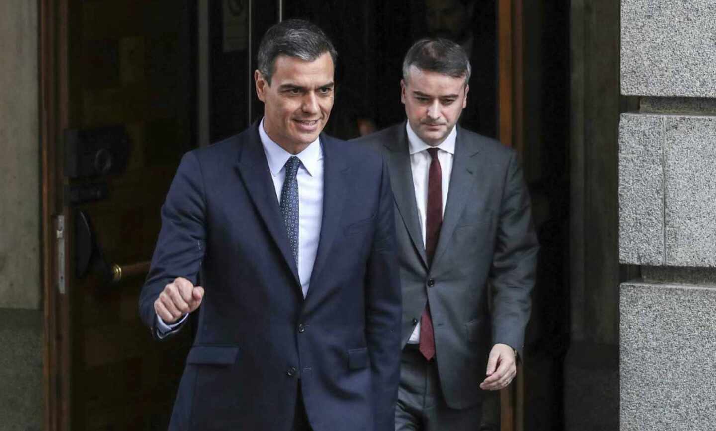 Pedro Sánchez e Iván Redondo.