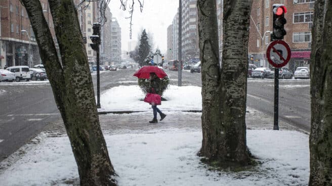 Temporal de nieve en Burgos.