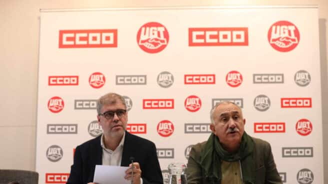 ccoo-ugt-subvenciones-gobierno-75% Unai Sordo (CCOO) y José Álvarez (UGT), en una comparecencia informativa conjunta.