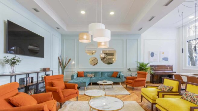 Imagen de del primer coliving en Madrid, una casa-palacio de 1807 rehabilitada en el corazón de la ciudad.